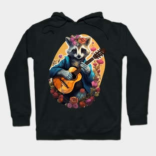 Lemur With Acoustic Guitar Hoodie